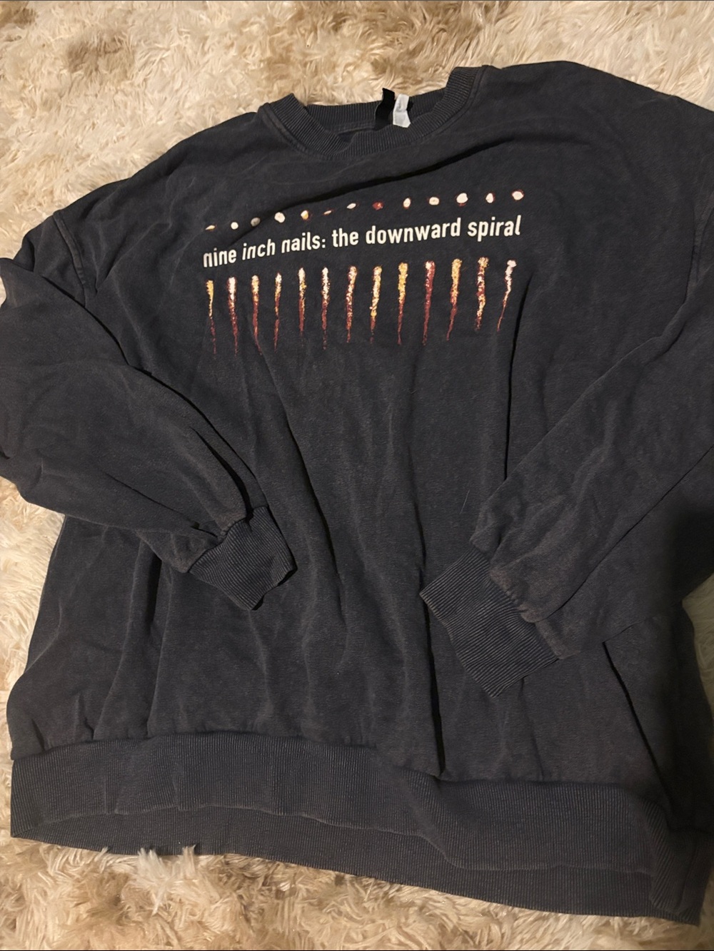 NIN Nine Inch Nails the Downward Spiral crew neck sweater